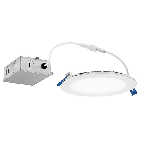 Direct To Ceiling Slim LED Slim Downlight in Textured White (12|DLSL06R3090WHT)