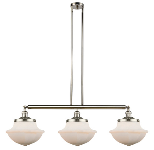 Franklin Restoration Three Light Island Pendant in Polished Nickel (405|213-PN-G541)