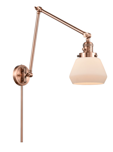 Franklin Restoration LED Swing Arm Lamp in Antique Copper (405|238-AC-G171-LED)