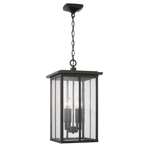 Barrett Four Light Outdoor Hanging Lantern in Oiled Bronze (65|943844OZ)