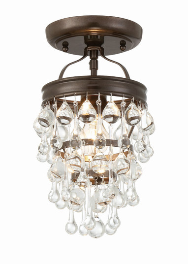 Calypso One Light Semi Flush Mount in Vibrant Bronze (60|131-VZ_CEILING)