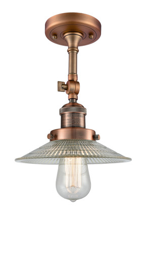Franklin Restoration One Light Semi-Flush Mount in Antique Copper (405|201F-AC-G2)
