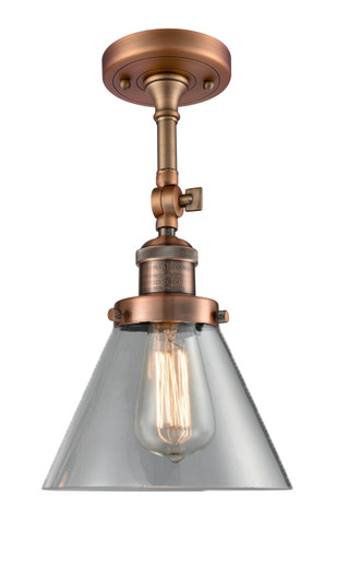 Franklin Restoration LED Semi-Flush Mount in Antique Copper (405|201F-AC-G42-LED)