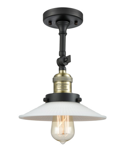 Franklin Restoration One Light Semi-Flush Mount in Black Antique Brass (405|201F-BAB-G1)