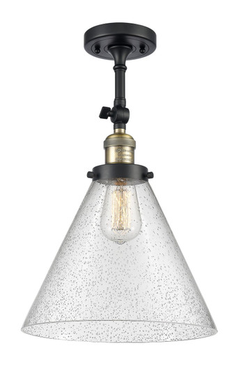 Franklin Restoration LED Semi-Flush Mount in Black Antique Brass (405|201F-BAB-G44-L)