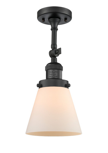 Franklin Restoration One Light Semi-Flush Mount in Matte Black (405|201F-BK-G61) Franklin Restoration One Light Semi-Flush Mount in Matte Black (405|201F-BK-G61)