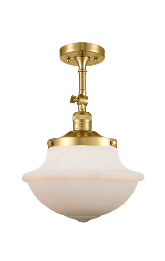 Franklin Restoration One Light Semi-Flush Mount in Satin Gold (405|201F-SG-G541)