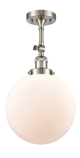 Franklin Restoration One Light Semi-Flush Mount in Brushed Satin Nickel (405|201F-SN-G201-10)