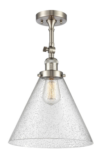 Franklin Restoration LED Semi-Flush Mount in Brushed Satin Nickel (405|201F-SN-G44-L)