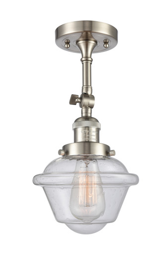 Franklin Restoration One Light Semi-Flush Mount in Brushed Satin Nickel (405|201F-SN-G534)