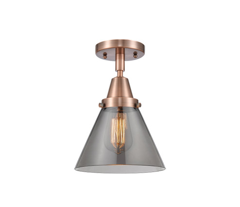 Caden One Light Flush Mount in Antique Copper (405|447-1C-AC-G43)