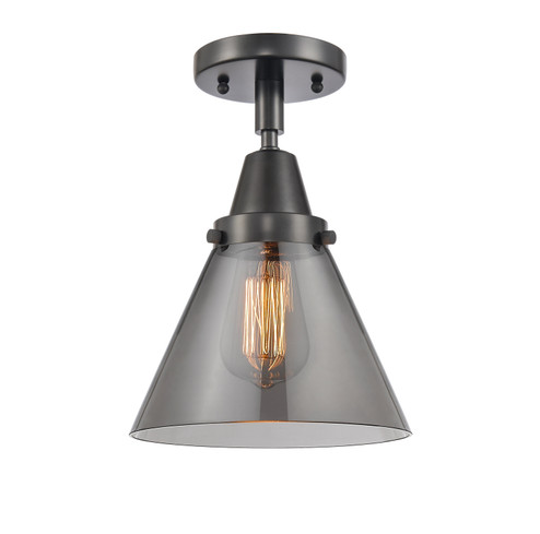 Caden One Light Semi-Flush Mount in Matte Black (405|447-1C-BK-G43)