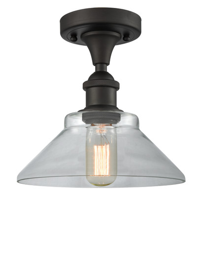 Ballston One Light Semi-Flush Mount in Oil Rubbed Bronze (405|516-1C-OB-G132) Ballston One Light Semi-Flush Mount in Oil Rubbed Bronze (405|516-1C-OB-G132)