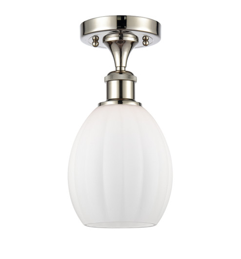 Ballston One Light Semi-Flush Mount in Polished Nickel (405|516-1C-PN-G81)