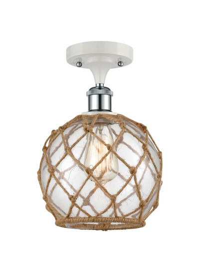 Ballston LED Semi-Flush Mount in White Polished Chrome (405|516-1C-WPC-G122-8RB-LED)
