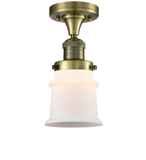 Franklin Restoration LED Semi-Flush Mount in Antique Brass (405|517-1CH-AB-G181S-LED)