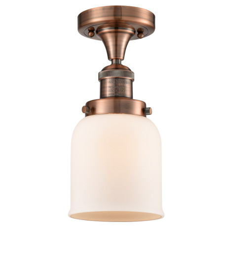 Franklin Restoration One Light Semi-Flush Mount in Antique Copper (405|517-1CH-AC-G51)