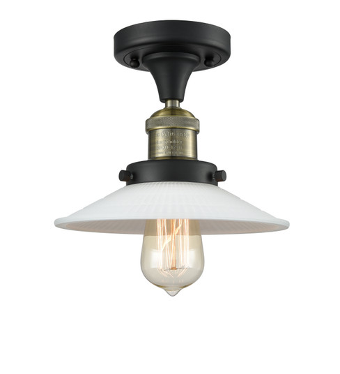 Franklin Restoration One Light Semi-Flush Mount in Black Antique Brass (405|517-1CH-BAB-G1)