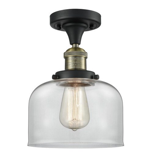 Franklin Restoration One Light Semi-Flush Mount in Black Antique Brass (405|517-1CH-BAB-G72)