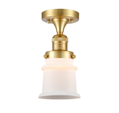 Franklin Restoration LED Semi-Flush Mount in Satin Gold (405|517-1CH-SG-G181S-LED)
