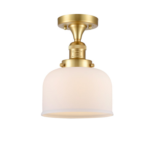 Franklin Restoration One Light Semi-Flush Mount in Satin Gold (405|517-1CH-SG-G71)