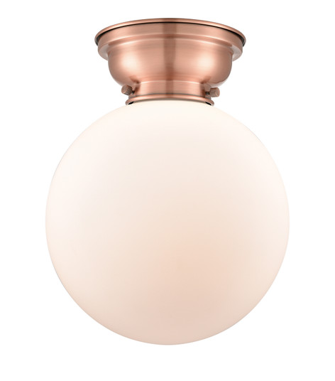 Franklin Restoration One Light Flush Mount in Antique Copper (405|623-1F-AC-G201-10)