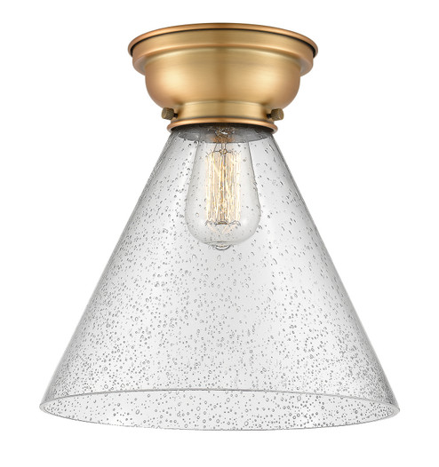 Franklin Restoration One Light Flush Mount in Brushed Brass (405|623-1F-BB-G44-L)