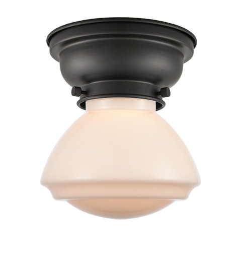 Franklin Restoration One Light Flush Mount in Matte Black (405|623-1F-BK-G321)