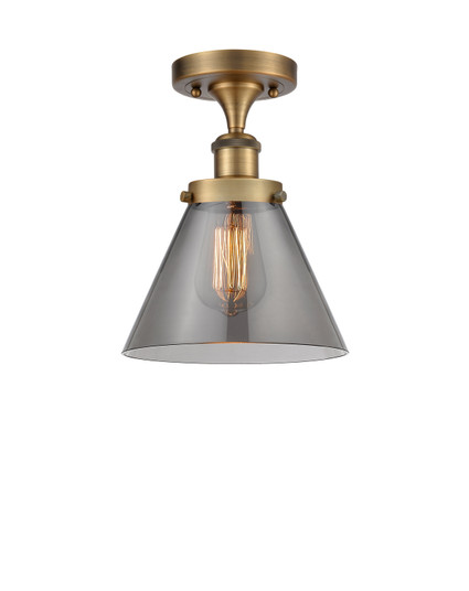 Ballston Urban One Light Semi-Flush Mount in Brushed Brass (405|916-1C-BB-G43)