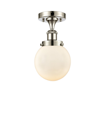 Ballston Urban LED Semi-Flush Mount in Polished Nickel (405|916-1C-PN-G201-6-LED)