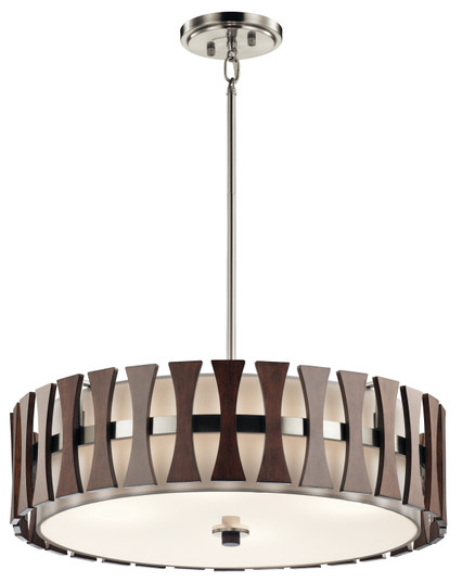 Cirus Four Light Pendant/Semi Flush Mount in Auburn Stained (12|43753AUB)