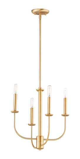 Wesley Four Light Chandelier in Satin Brass (16|10324SBR)