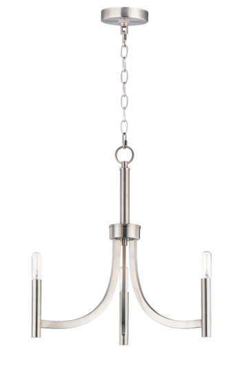 Lyndon Three Light Chandelier in Satin Nickel (16|21523SN)