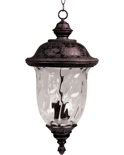 Carriage House VX Three Light Outdoor Hanging Lantern in Oriental Bronze (16|40427WGOB)