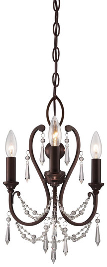 Three Light Mini Chandelier in Vintage Bronze (7|3138-284)