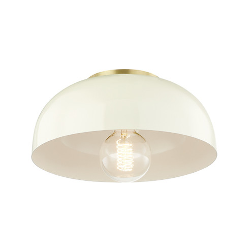 Avery One Light Flush Mount in Aged Brass/Cream (428|H199501S-AGB/CR)