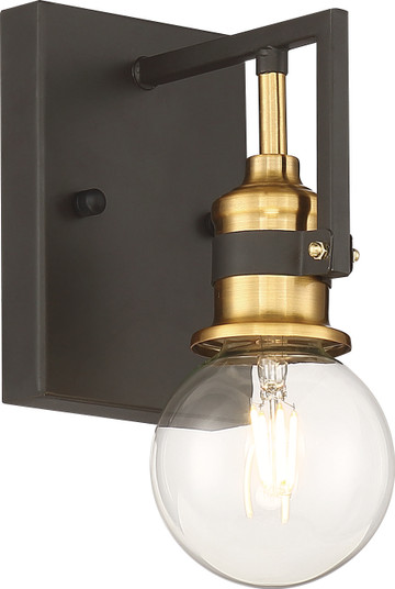 Intention One Light Vanity in Warm Brass / Black (72|60-6971)