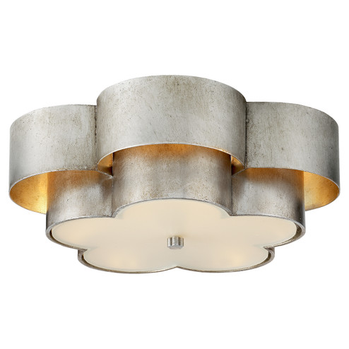 Arabelle Four Light Flush Mount in Burnished Silver Leaf (268|ARN 4307BSL-FG)