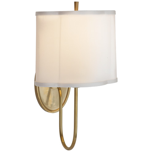 Simple Scallop One Light Wall Sconce in Soft Brass (268|BBL 2017SB-S)