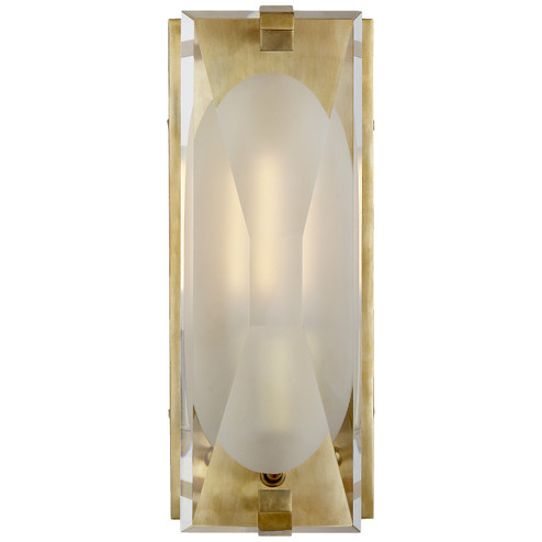 Castle Peak One Light Bath Sconce in Soft Brass (268|KS 2060SB-CG) Castle Peak One Light Bath Sconce in Soft Brass (268|KS 2060SB-CG)