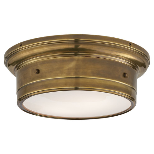 Siena2 Two Light Flush Mount in Hand-Rubbed Antique Brass (268|SS 4015HAB-WG)