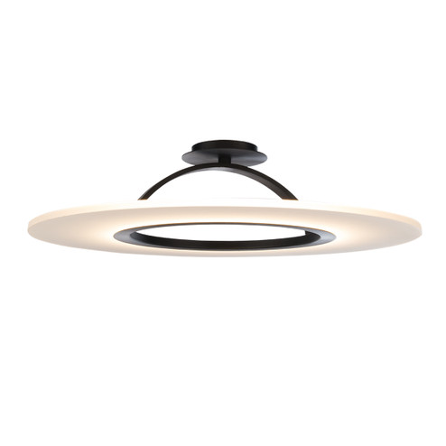 Elektron LED Convertible Semi-Flush Mount in Black (34|FM-21728-BK)