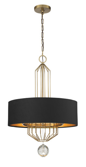 Grandeur Six Light Pendant in Aged Antique Brass (29|N7336-790)