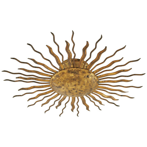 Re Two Light Flush Mount in Gilded Iron (268|SK 4000GI)