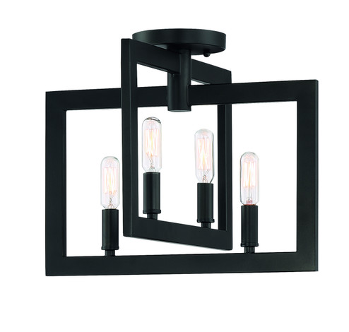 Portrait Four Light Semi Flush Mount in Espresso (46|44954-ESP)