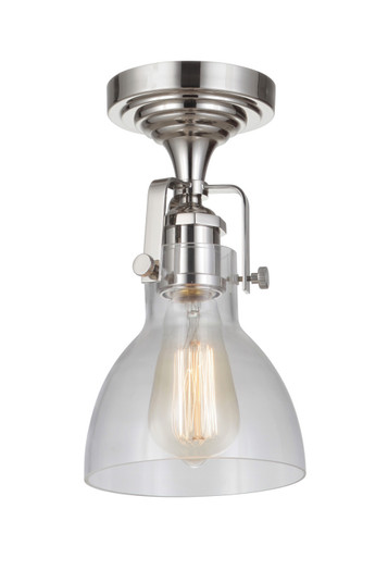 State House One Light Semi Flush Mount in Polished Nickel (46|X8317-PLN-C)