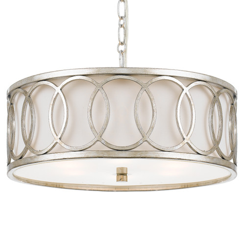 Graham Six Light Chandelier in Antique Silver (60|287-SA)