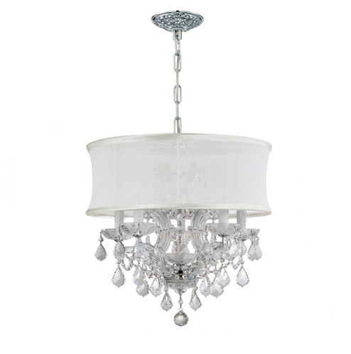 Brentwood Six Light Mini Chandelier in Polished Chrome (60|4415-CH-SMW-CLQ)