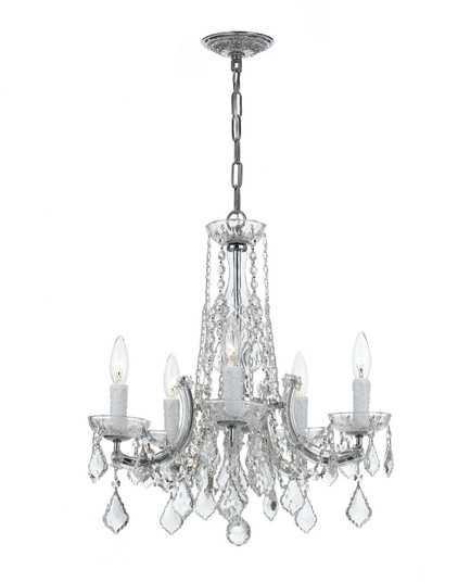 Maria Theresa Five Light Chandelier in Polished Chrome (60|4576-CH-CL-MWP)