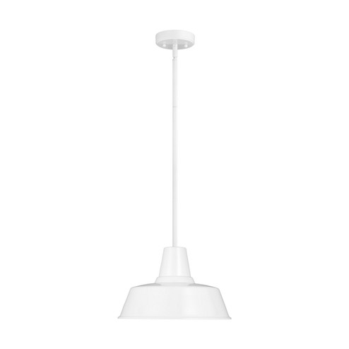 Barn Light One Light Outdoor Pendant in White (454|6237401-15)